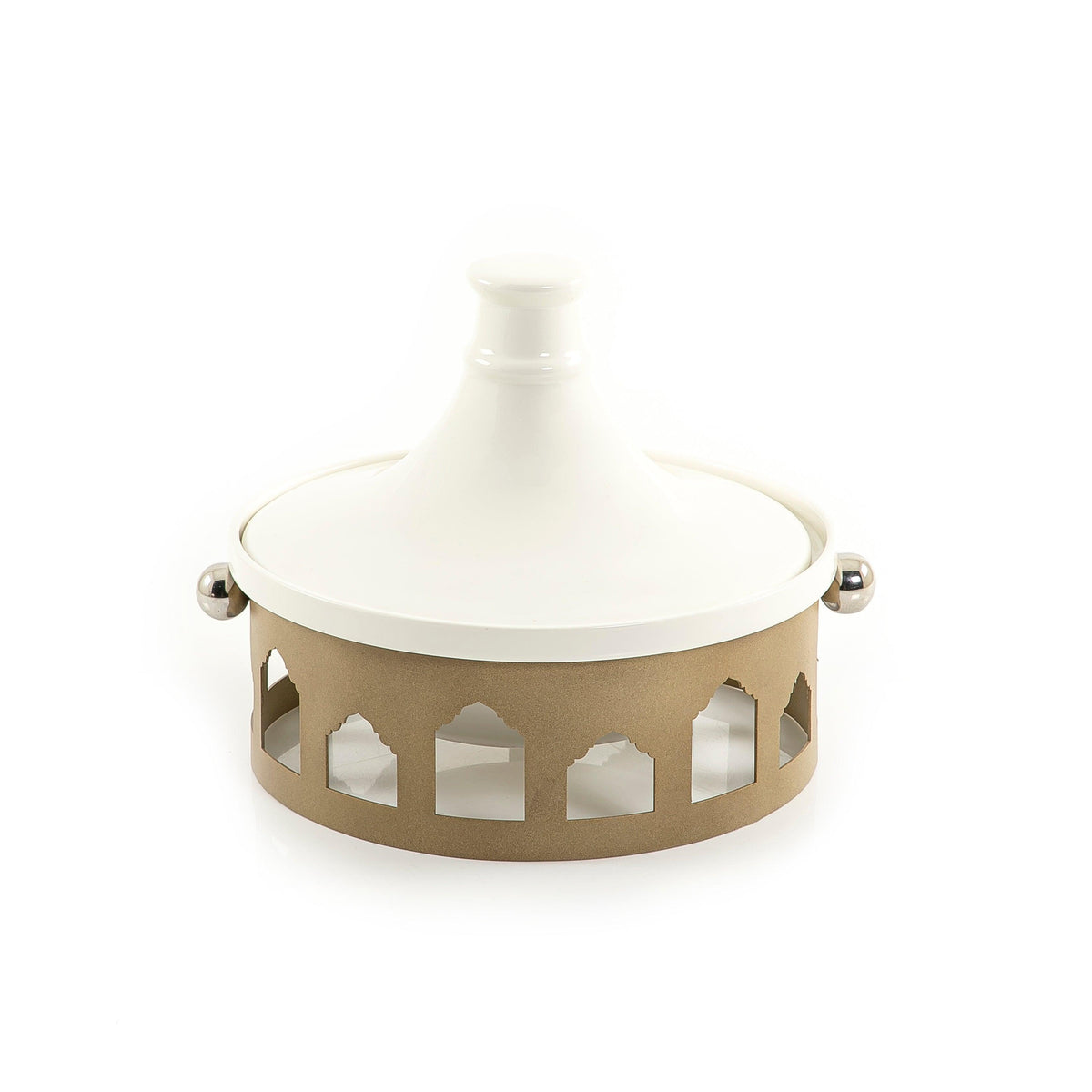 Ceramic plate with metal base - CASCADES