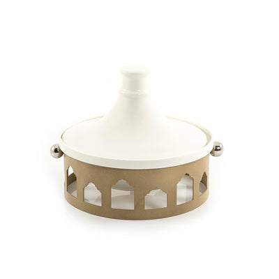 Ceramic plate with metal base - CASCADES