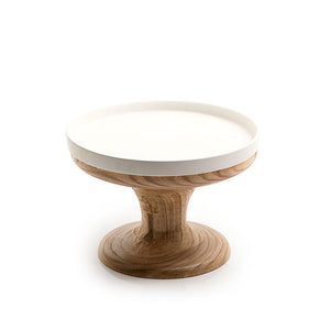 Ceramic stand with wooden base - CASCADES
