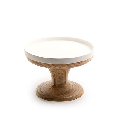 Ceramic stand with wooden base - CASCADES