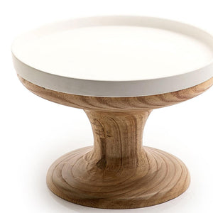 Ceramic stand with wooden base - CASCADES
