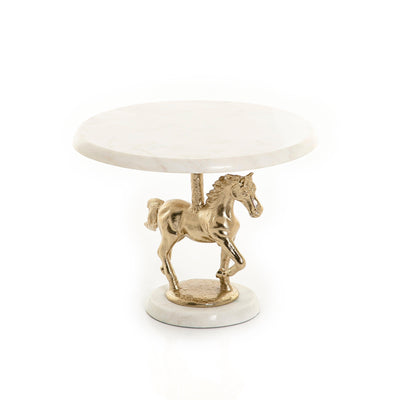 Marble stand with metal base - CASCADES