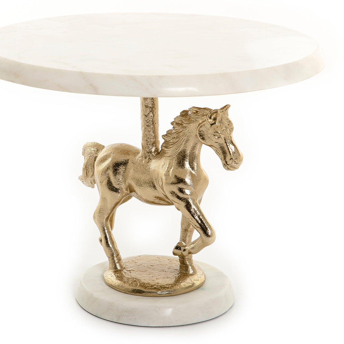 Marble stand with metal base - CASCADES