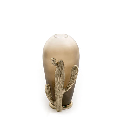metal and glass vase - CASCADES